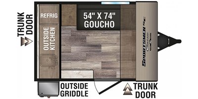 2020 KZ Sportsmen Classic SE 100SBSE floorplan