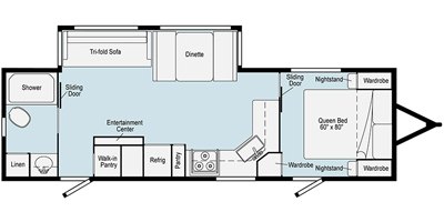 2020 Winnebago Voyage V2831RB floorplan