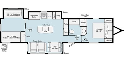 2020 Winnebago Voyage V3538BR floorplan