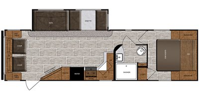 2020 Prime Time Manufacturing Avenger 29RSL floorplan