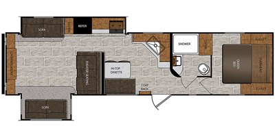 2020 Prime Time Manufacturing Avenger 32DEN floorplan