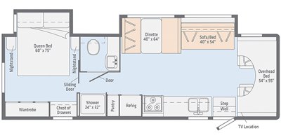 2020 Winnebago Outlook 31N floorplan