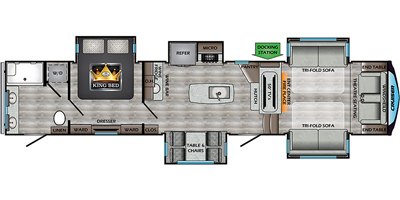 2020 CrossRoads Cruiser CR3841FL floorplan