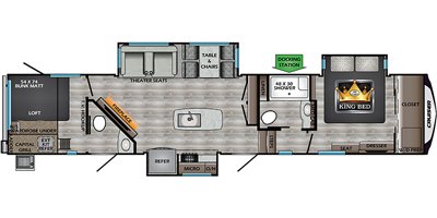 2020 CrossRoads Cruiser CR3851BL floorplan