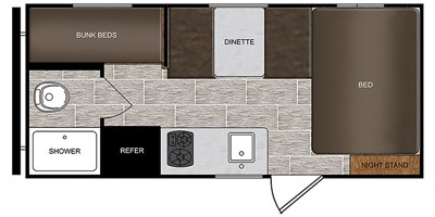 2020 Prime Time Manufacturing Avenger LT 16BH floorplan