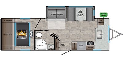 2020 CrossRoads Sunset Trail Super Lite SS257FK floorplan