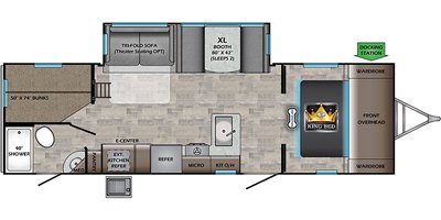 2020 CrossRoads Sunset Trail Super Lite SS272BH floorplan