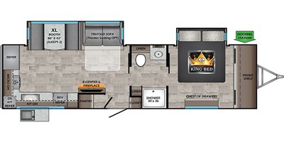 2020 CrossRoads Sunset Trail Super Lite SS309RK floorplan