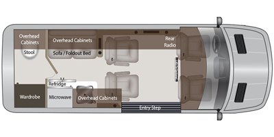 2020 American Coach American Patriot Cruiser SD-A floorplan