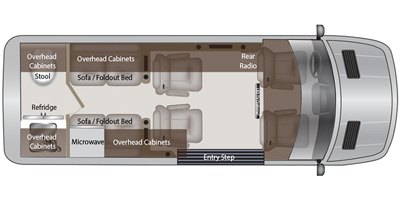 2020 American Coach American Patriot Cruiser SD-B floorplan