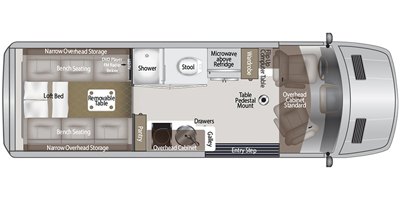 2020 American Coach American Patriot MD2 - Loftbed floorplan