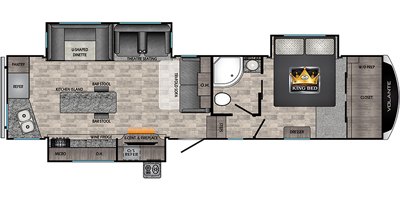 2020 CrossRoads Volante 5th Wheel VL326RK floorplan