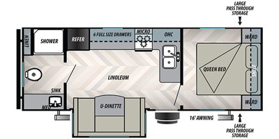 2020 Forest River EVO Northwest Elite 2445RB floorplan