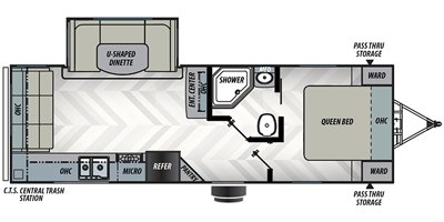 2020 Forest River EVO Northwest Elite 2465RL floorplan