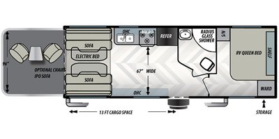 2020 Forest River EVO Northwest Lite 2110RT floorplan