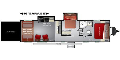 2020 Cruiser RV Stryker ST-3414 floorplan