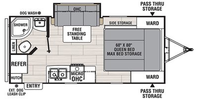 2020 Coachmen Spirit XTR 1840RBX floorplan