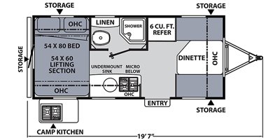 2020 Coachmen Apex Tera 16T floorplan