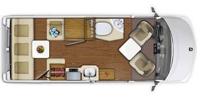 2020 Roadtrek Zion SRT Base floorplan