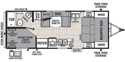 2020 Coachmen Northern Spirit Ultra Lite 2245BH floorplan