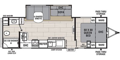 2020 Coachmen Northern Spirit Ultra Lite 2758RB floorplan