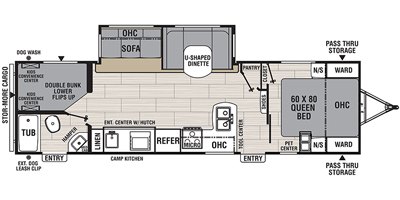 2020 Coachmen Northern Spirit Ultra Lite 2963BH floorplan