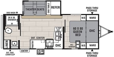 2020 Coachmen Northern Spirit Ultra Lite 2253RB floorplan