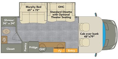 2020 Renegade Villagio 25RMC floorplan