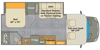 2020 Renegade Villagio 25FWC floorplan