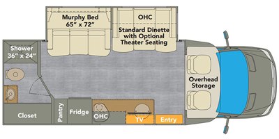 2020 Renegade Villagio 25RML floorplan