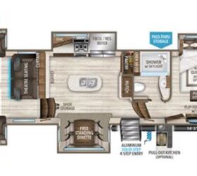 2021 Grand Design Solitude 375RES floorplan