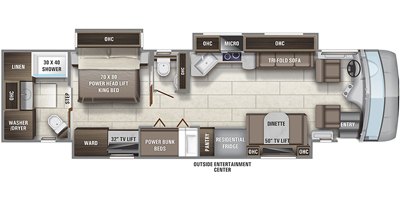 2021 Entegra Coach Reatta 39BH floorplan