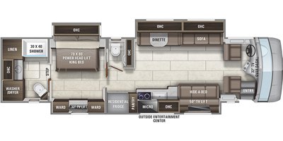 2021 Entegra Coach Reatta XL 39T2 floorplan