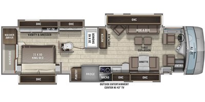 2021 Entegra Coach Aspire 38M floorplan