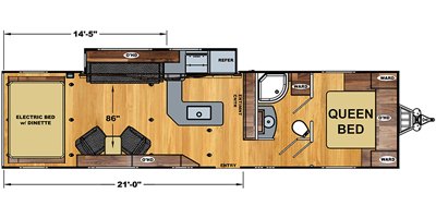 2021 Eclipse Attitude Wide Lite 32GSG floorplan