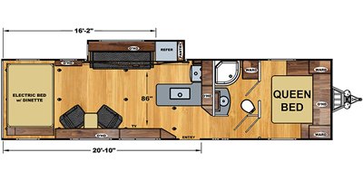 2021 Eclipse Attitude Wide Lite 3016GS floorplan