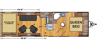 2021 Eclipse Attitude Pro Lite 27SA floorplan