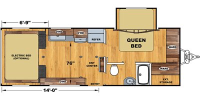 2021 Eclipse Iconic Limited 2414 GTG-LE floorplan