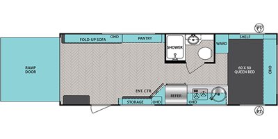 2021 Forest River Ibex 19QTH floorplan