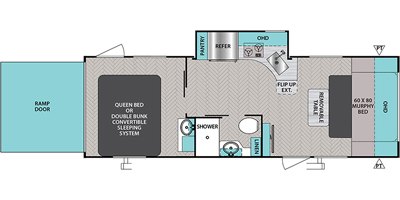 2021 Forest River Ibex 24MTH floorplan