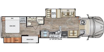 2021 Dynamax DynaQuest XL 37BH floorplan