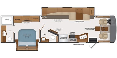 2021 Fleetwood Bounder® 35K floorplan