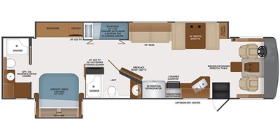 2021 Fleetwood Bounder® 36F floorplan