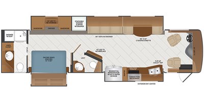 2021 Fleetwood Discovery® 38K floorplan