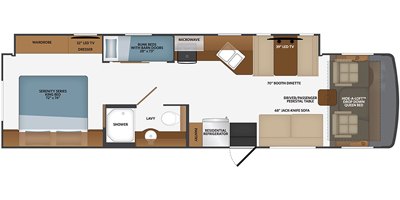 2021 Fleetwood Flair 34J floorplan