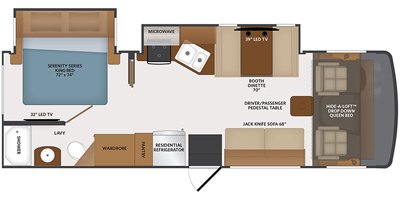 2021 Fleetwood Flair 28A floorplan