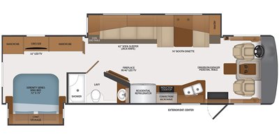 2021 Fleetwood Southwind® 34C floorplan