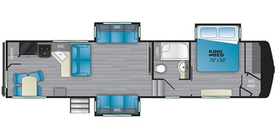 2021 Heartland Bighorn Traveler BHTR 33 RKS floorplan