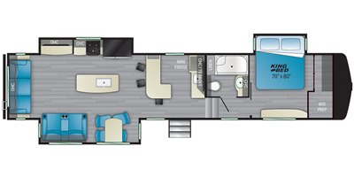 2021 Heartland Bighorn Traveler BHTR 38 CB floorplan