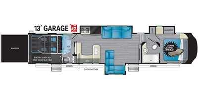 2021 Heartland Cyclone CY 4005 floorplan